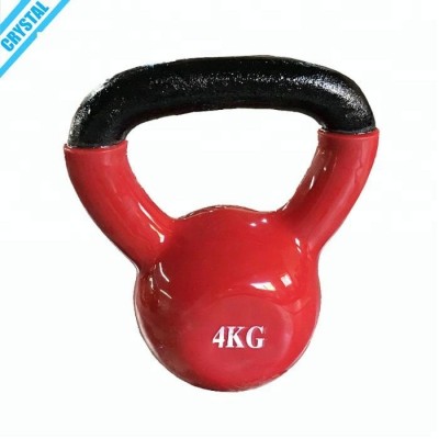 SJ-225-1 Top selling Customized Cast iron Color PVC Kettlebell wholesale